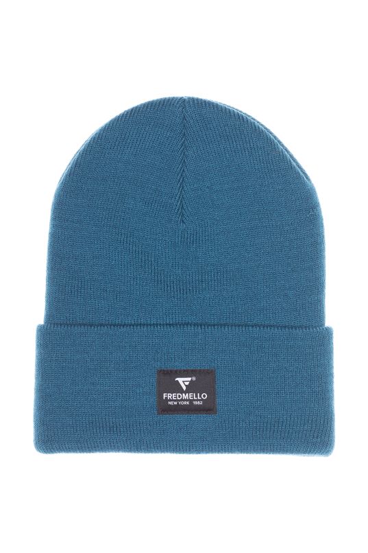 Double layer knit beanie